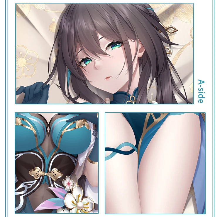 Ruan Mei Dakimakura Pillow Cover Honka Star Rail Hugging Body Cushion Case Pillowcase Full Body Otaku Home Bedding Decor Gift