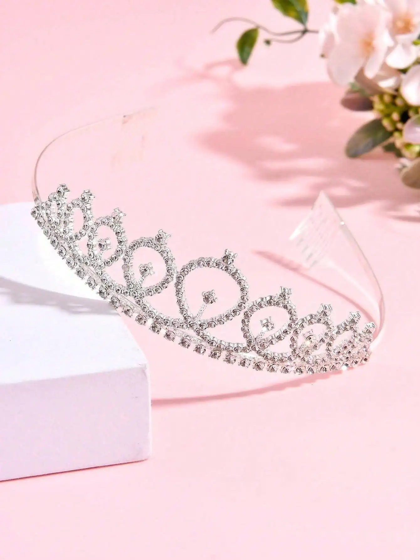 

Crystal Birthday Girl Headband Crown Party Accessory For Women