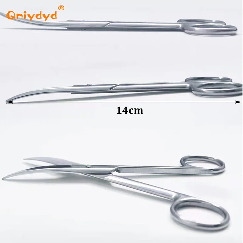 Ostomy Bag Scissors Ostomy Care Accessory Stainless Steel Scissors for Stoma Care Stoma Curved Scissors 14cm