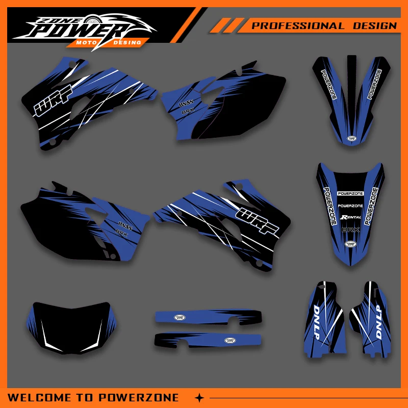 

Графические наклейки Powerzone, наклейки для мотоцикла YAMAHA WRF250 2007-2014 WR250F 2007-2011 WRF450, индивидуальный дизайн 01