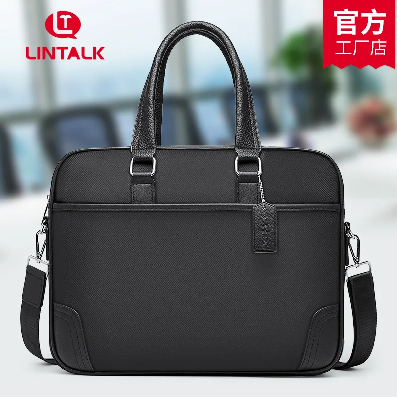 

Стильная деловая сумка через плечо для ноутбука