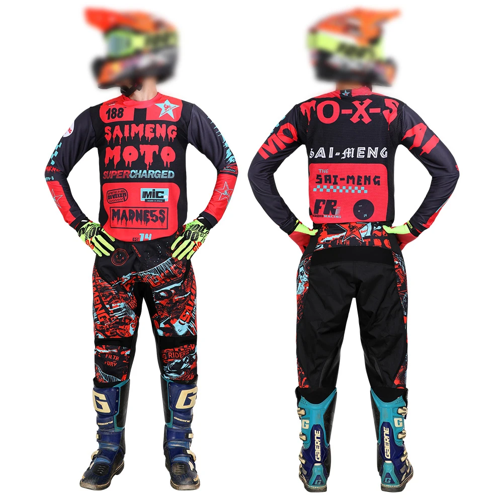 motocross gear set mountain Downhill MX ATV Jersey Pant racing suit Mens Kits Women\'s Enduro Dirt Bike Combo MOTO