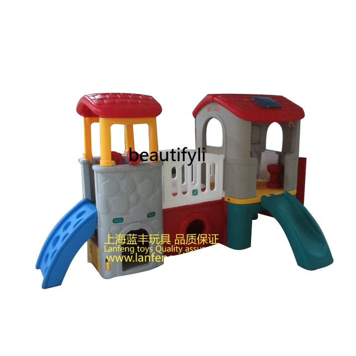 

Kindergarten plastic climbing game combination slide toy, indoor, household