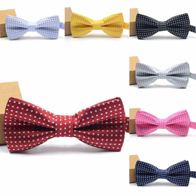 Bowtie Bow Tie Children Polka Bowknot Butterfly Kids Accessories Luxury Wedding Boys Baby Adjustable Fashion MW36