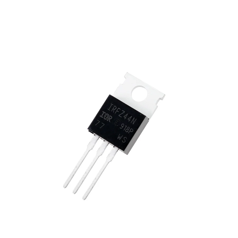 10 pçs/set mosfet irfz44n to220 transistor kit irfz44 para-220 transistores de alta potência irfz44npbf 49a 55v efeito campo transistor