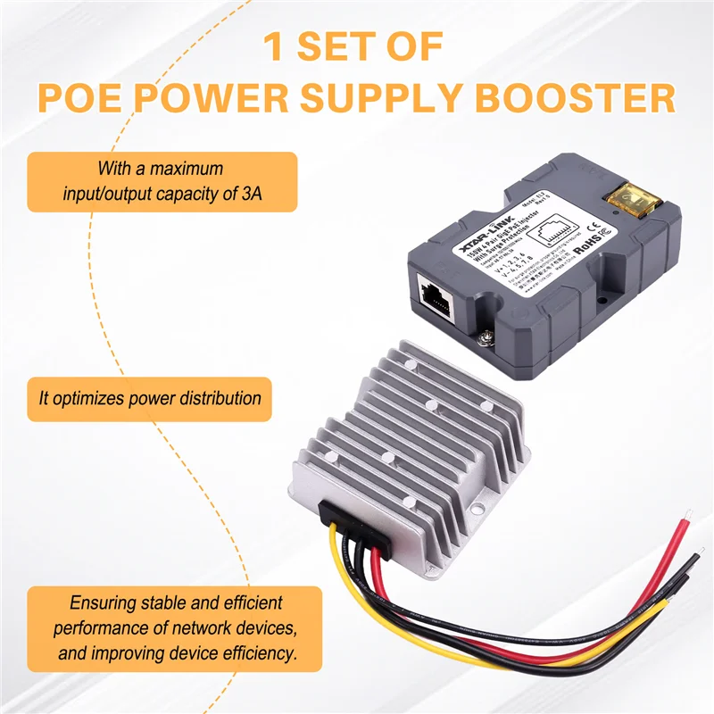 

A41T Antenna Adapter For Starlink V2 150W EL2 POE Power Supply Starnet Space X Accessories EL4-12V-48V-3A Booster