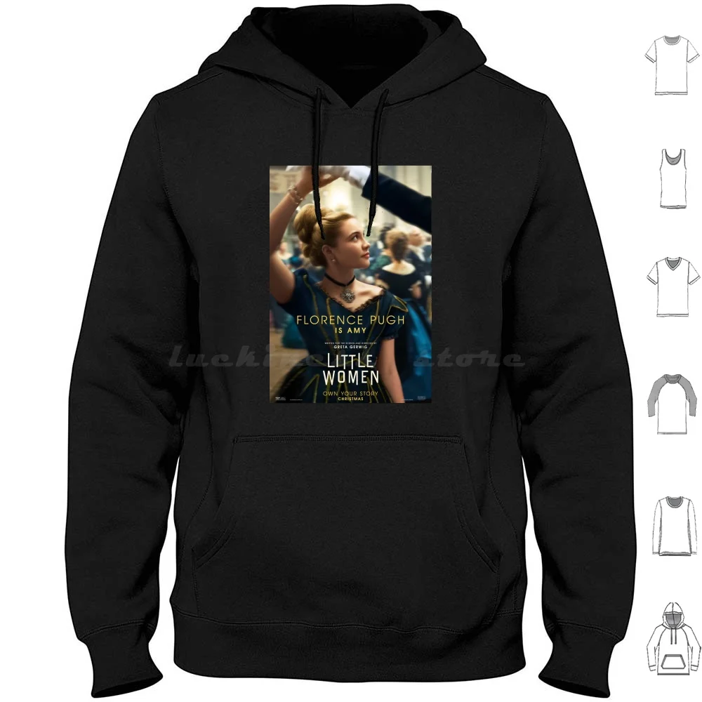 Vintage Retro Best Poster-Little Woman Gift For Fans Hoodie cotton Long Sleeve Vintage Retro Best Little Woman For Fans