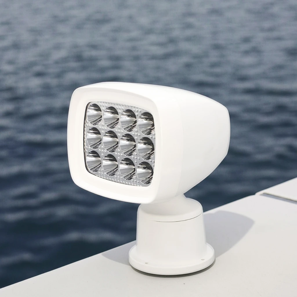 

Durable 27W LED Search Light For Marine Ship Or Boat Remote Control And PVC Hull Material Parts & Accessories
