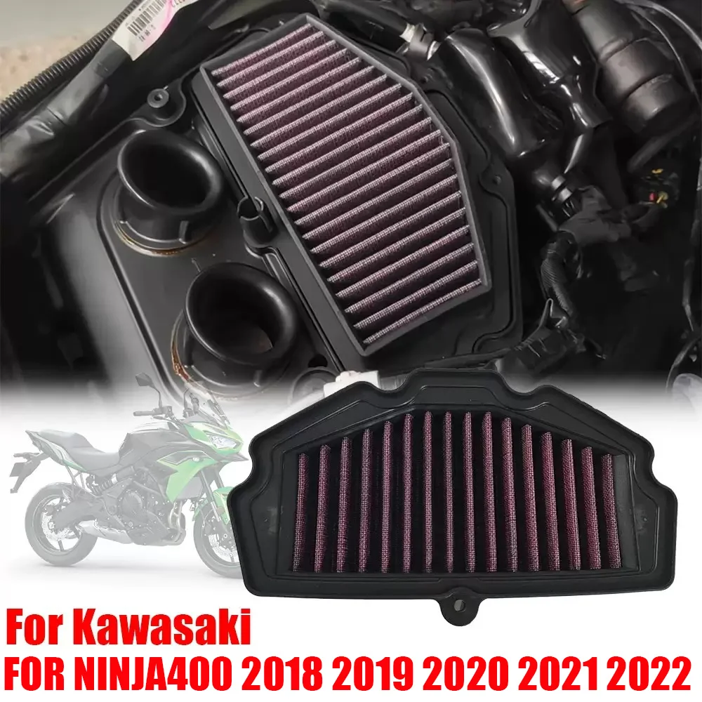 

Air Filter Cleaner For Kawasaki NINJA400 Ninja 400 2018 2019 2020 2021 2022 Motorcycle Accessories Air Cleaner Air Element Parts