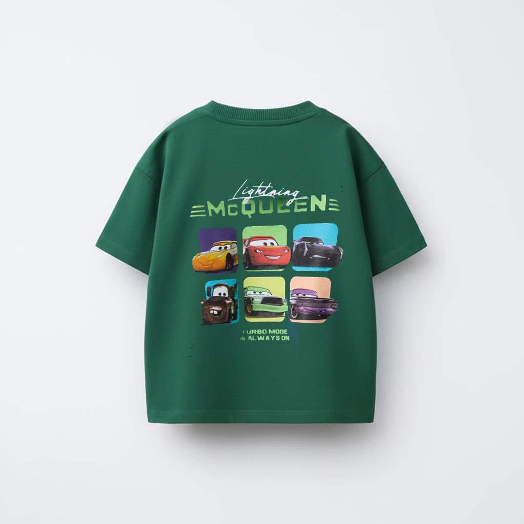 Vestiti estivi Disney 2-7 anni Ragazzi Cartoon TShirt Moda casual Manica corta Bambini Cartoon Stampato Nuovo stile T-shirt in puro cotone