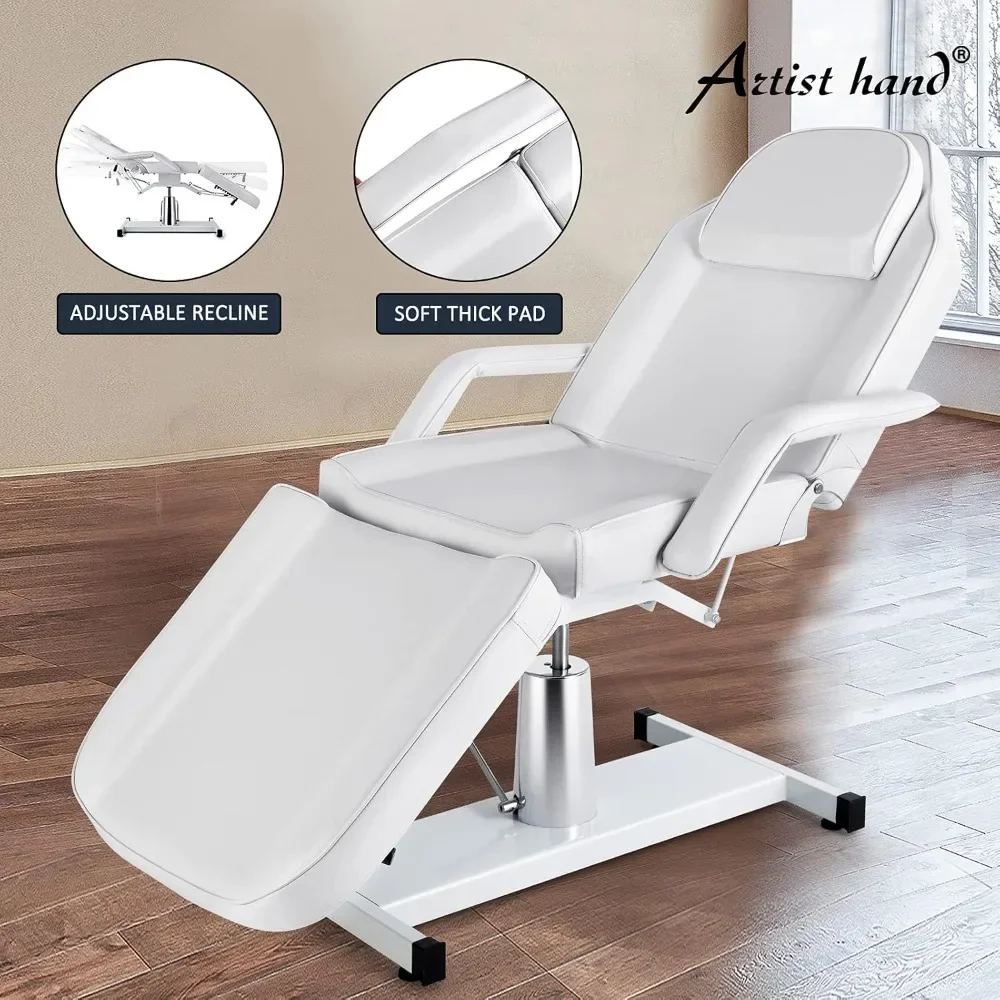 Artist hand Hydraulic Facial Table Tattoo Chair Massage Bed Adjustable Professional for Esthetician Beauty Spa Lash Bed for