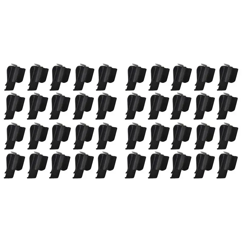 

AEF6-40 шт. Пластиковые зажимы для хранения клюшек для гольфа, органайзеры для клюшек, защита для мячей, аксессуары для гольфа, черные