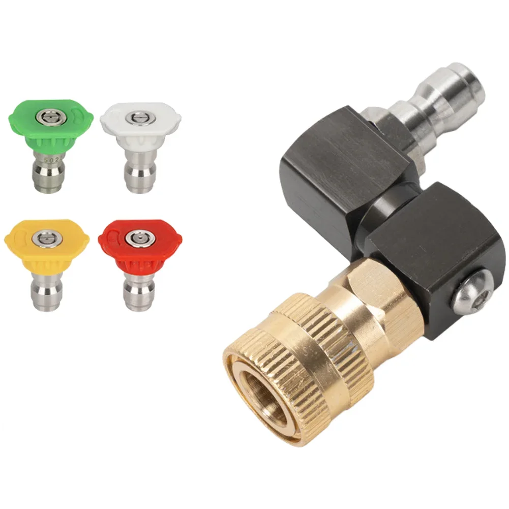 High-Pressure Cleaning Tool Nozzle With 1/4-inch Quick Adapter For Car Cleaning 1/4-inch Fast Coupling Connections