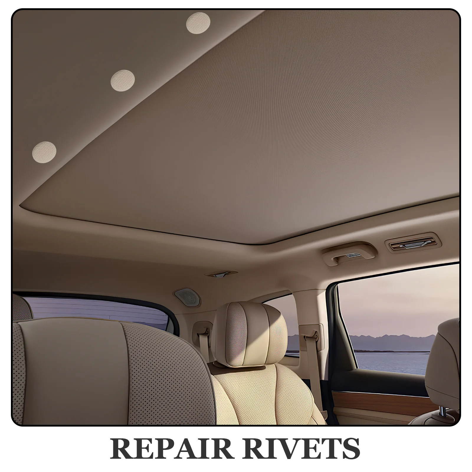 

30Pcs Car Roof Fixed Clip Metal Cloth Headliner Repair Rivets for Sagging Ceiling Fabric Universal Fit Fastening Kit