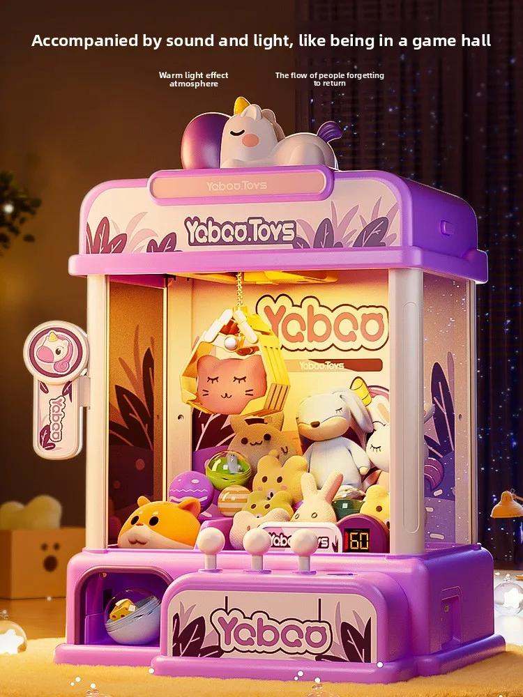 Claw Machine for Kids Mini Vending Arcade Game Toys with Sound for Girls Candy Grabber Prize Dispenser Machine Gift Boy Girls