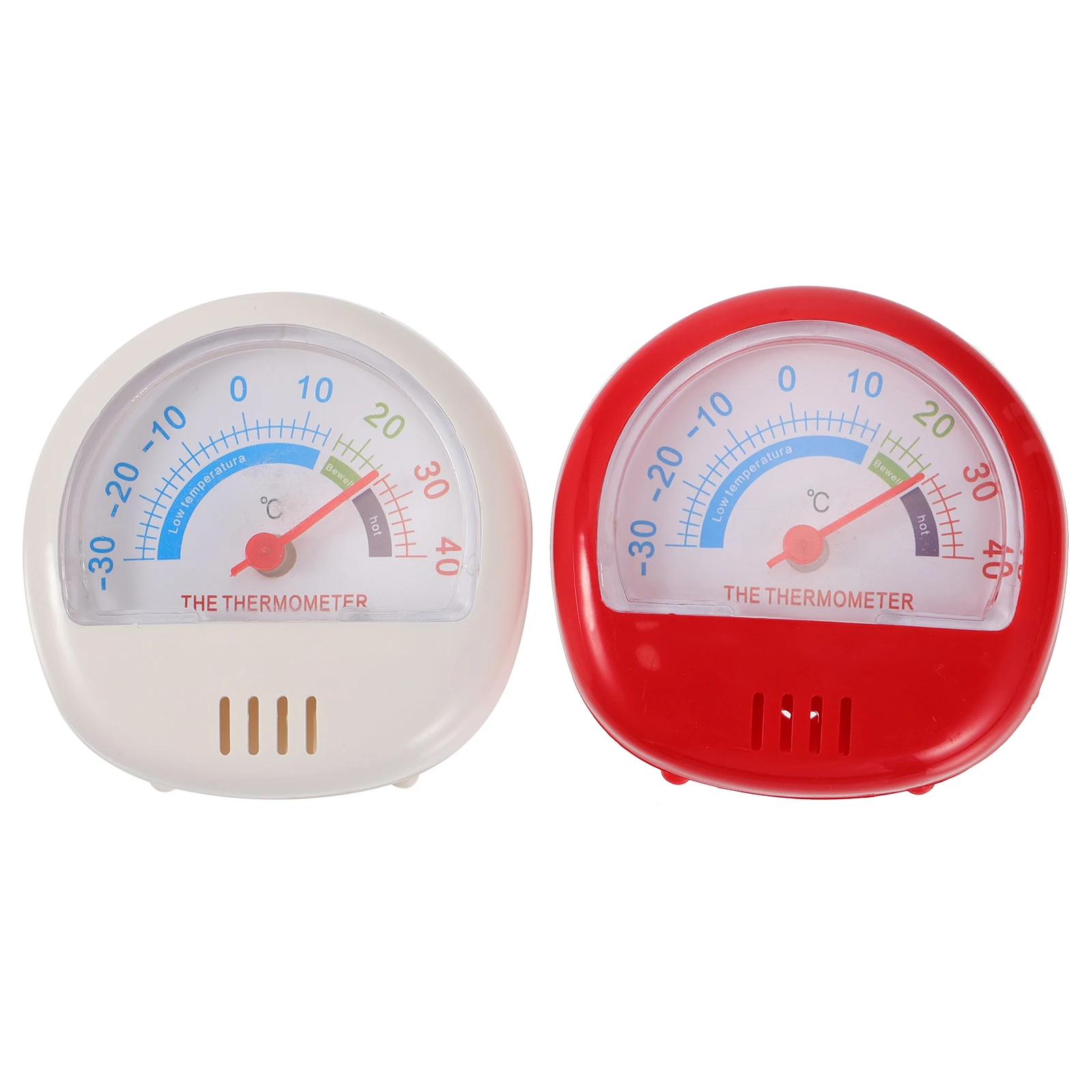

2 pcs Plastic Refrigerator Thermometer Temperature Gauge For Fridge Freezer Kitchen Mini Thermometer Portable Measuring