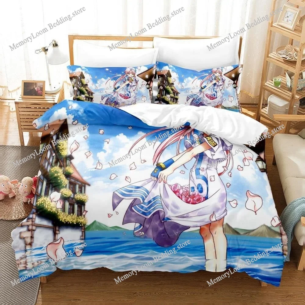 

Anime Aria The Animation Bedding Set Duvet Cover Comforter Bed Set Quilt Cover Pillowcase King Queen Twin Size Boys Girls Adult