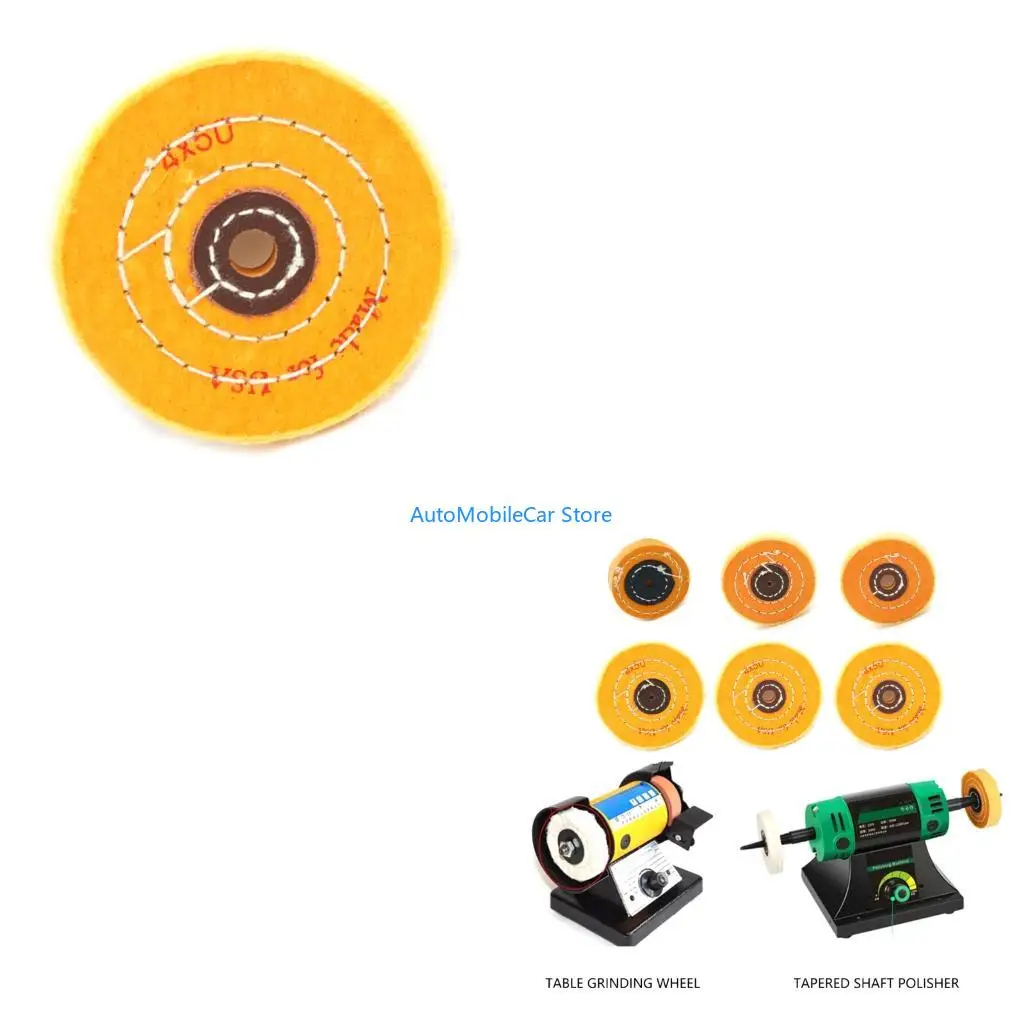 G8TE Professional Metal Polishing Wheel High Performances Cotton Buffing Disc Fit For Stainless Steel Aluminum Alloy Surfaces
