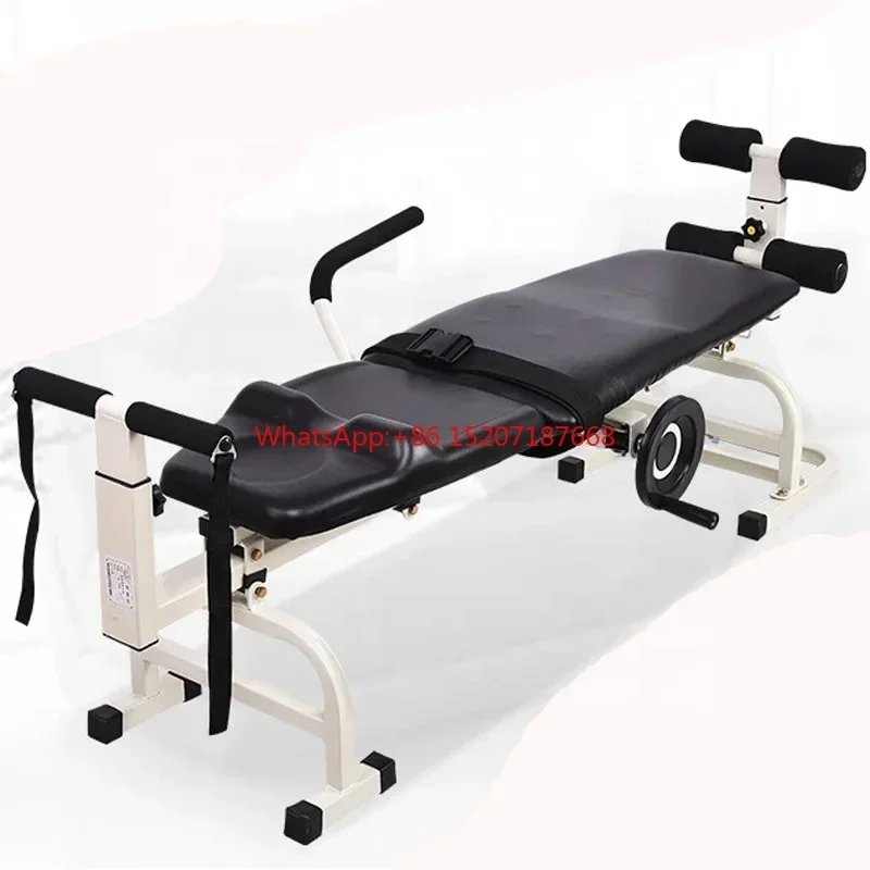 Thickened steel material lumbar spine rehabilitation traction bed multifunctional traction bed body stretch bed device