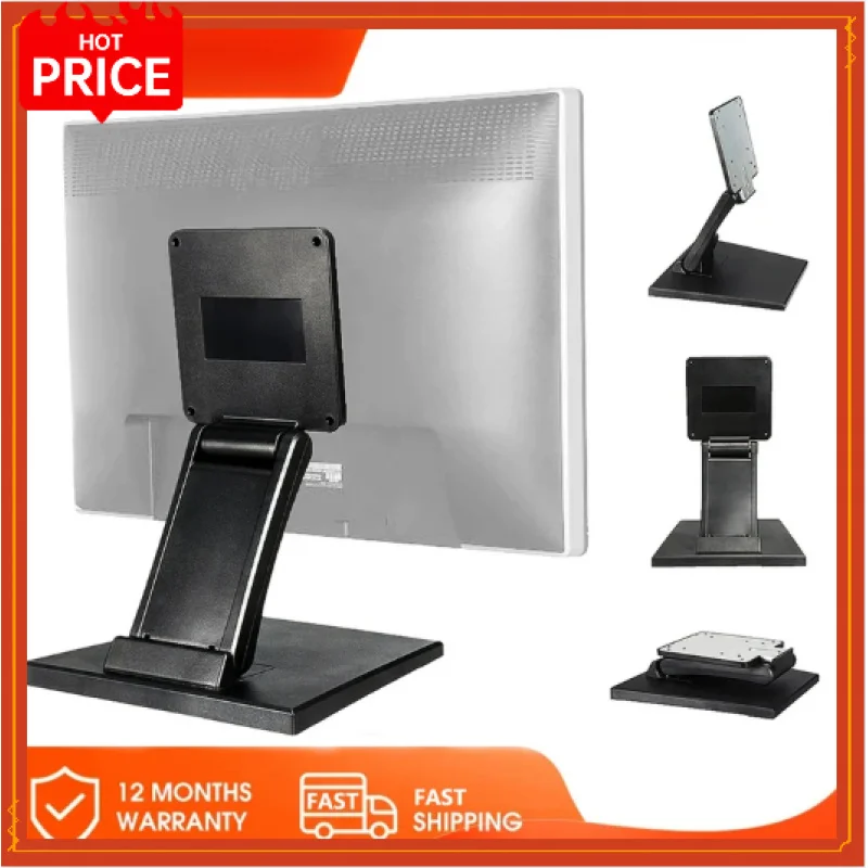 14-24" Desktop Monitor Holder with VESA Hole Folding TV Screen Stand Screen Mount Support Metal Bracket for Office Home School