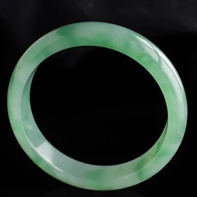 Imagem -03 - Pulseira Natural Jadeite Jade Presente Requintado para Namorada e Mãe Hetian Jade 54 Mm62 mm