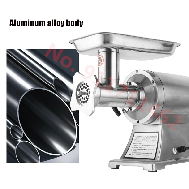 Picadora de carne eléctrica de alta resistencia, 150 Kg/H, 12 tipos, picadora de carne casera, embutidor de salchichas, procesador de alimentos