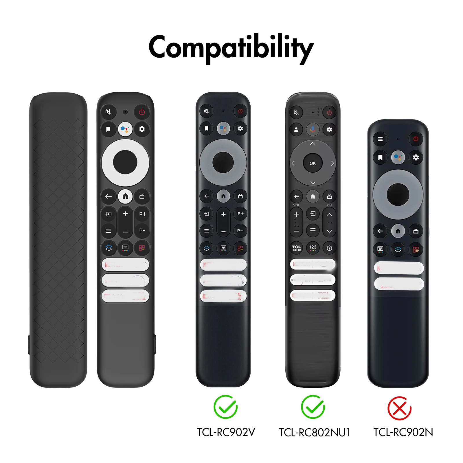 Silicone Protective Case For RC902V 802NU1 Smart TV Anti-drop Anti-slip Remote Control Case