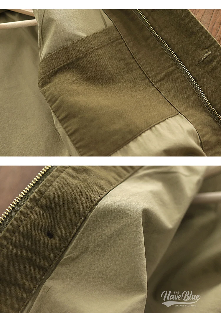 0602 # frühjahr und Herbst Neue Amerikanischen Retro Verdickt Casual Deck Jacke Männer der Mode 100% Baumwolle Gewaschen Alte Lose fracht Mantel – Detail 15
