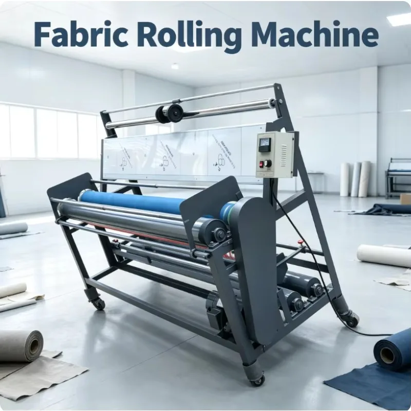 Automatic Fabric Rolling Machine Pleating Inspect Clothing Machine Cloth Length Measuring Machine