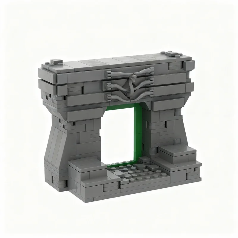 

341PCS MOC Game Series Mini Dark Portal Model Creative Building Blocks Assembly Building Blocks Display Birthday Gift Home Set