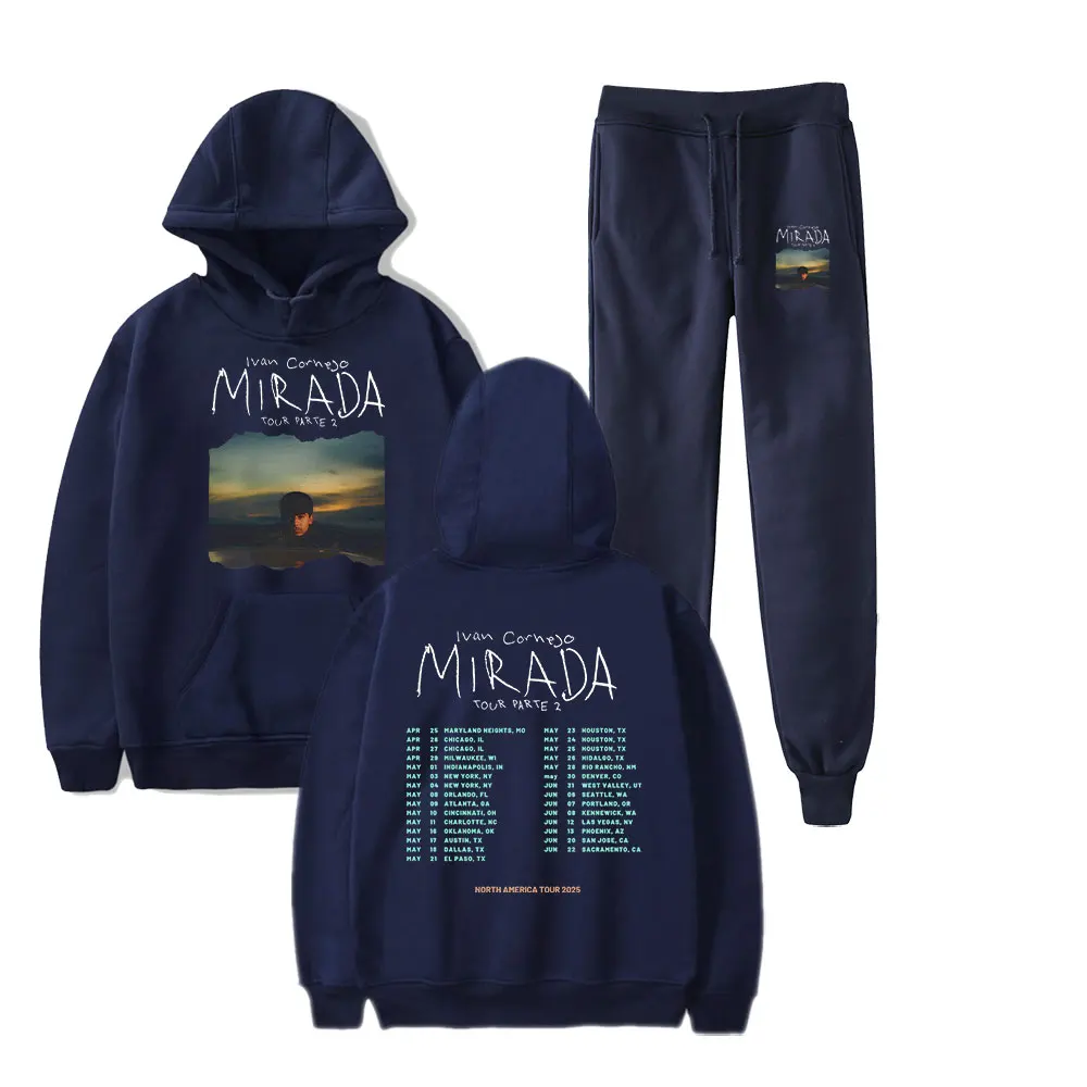 إيفان كورنيجو ميرادا 2025 جولة جزء 2 ميرش العصرية هوديس مجموعة هوديي السراويل قطعتين البلوز الرجال ملابس حريمي ارتداء اليومي