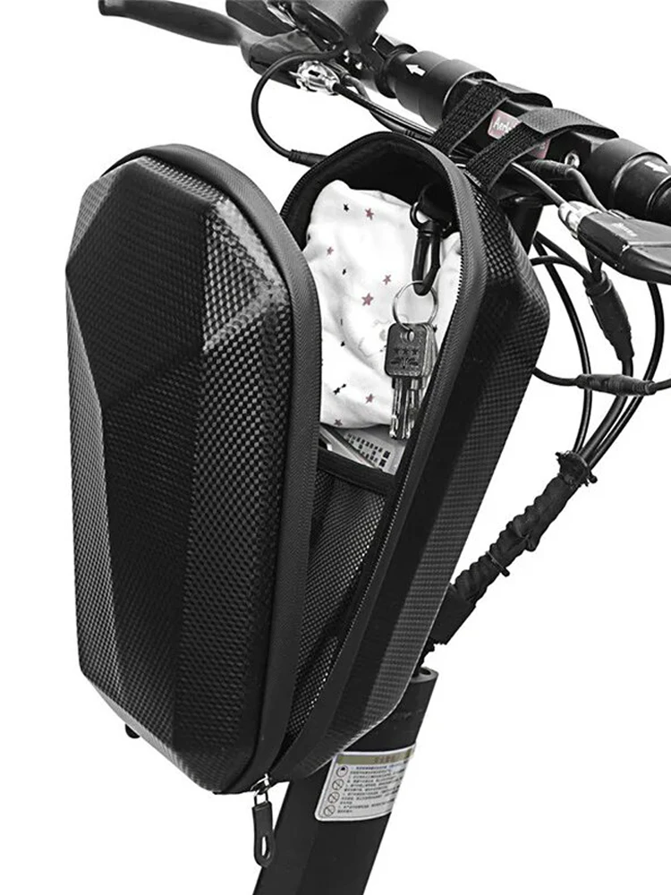 AliExpress NONE Big Capacity Hard Shell Electric Scooter Front Bag Waterproof Bicycle Storage Bag Portable Hanging Bag Bike Accessories