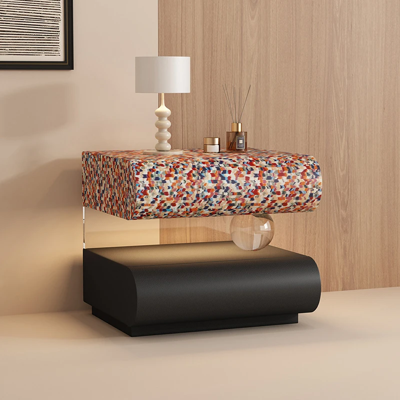 

Creative Storage Glamour Premium Luxury Nightstands Drawer Bedroom Bedside Table Velador De Dormitorio Bedroom Furniture