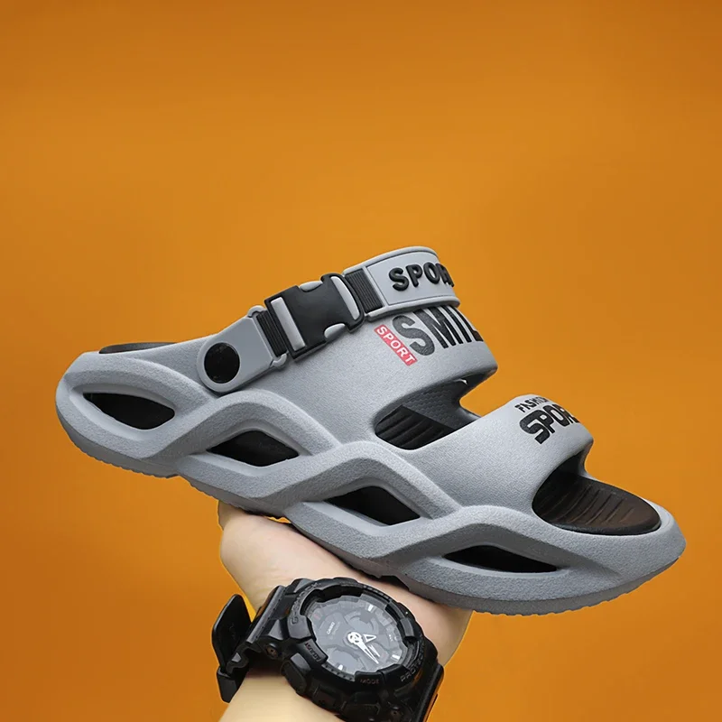 四季メンズスリッパ滑り止めメンズサンダルアウトドアビーチソフトカジュアルプラットフォームハウス屋内シャワーバスルームスリッパ