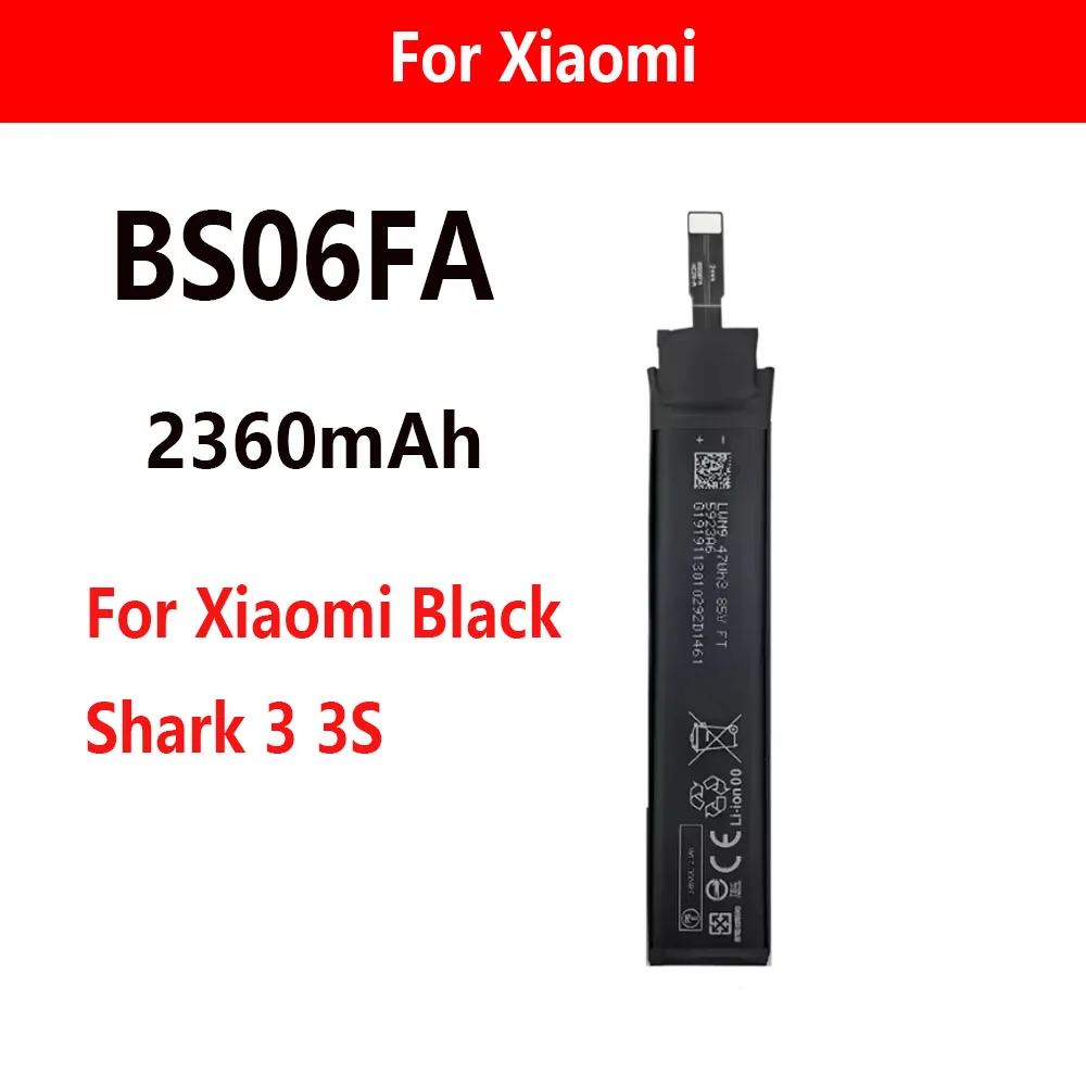 

Высококачественный оригинальный аккумулятор BS06FA 2360 мАч для Xiaomi Black Shark 3 3S 5G KLE-H0 KLE-A0