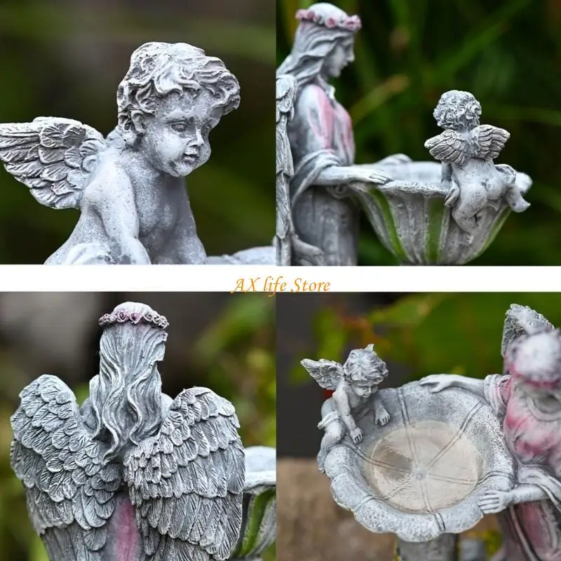 

J2HA погода -защита от смолы Статуя Ангела зажигается на украшение в помещении и на открытом воздухе