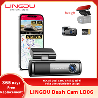 LINGDU 5K Dash Cam LD06 Front Cam Built-in WiFi GPS Camera Car DVR Video Recorder WDR Night Vision 24H Parking Car accessories