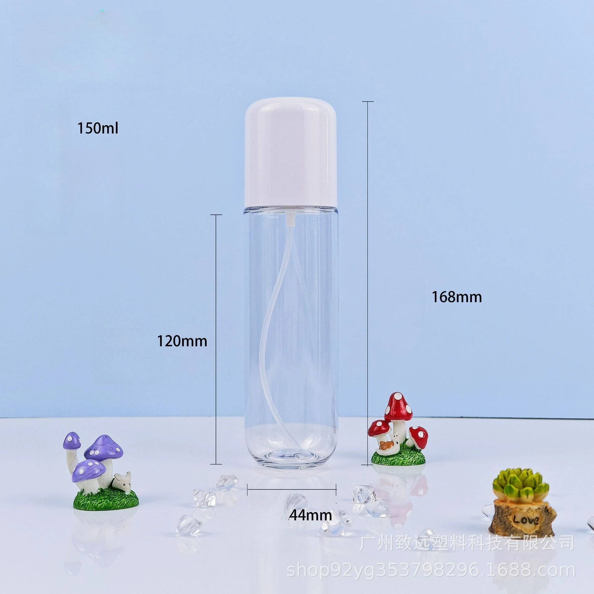 소형 스프레이 병 여행용 크기 100-150ML, 미세 미스트 플라스틱 스프레이 병, 토너, 향수, 얼굴 및 헤어 스프레이용 리필 가능