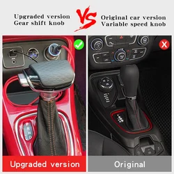 For Jeep Cherokee Wrangler Commander Classic Patriot Compass LED Gear Shift Knob Interior Automotive Car Parts Gear Lever Head
