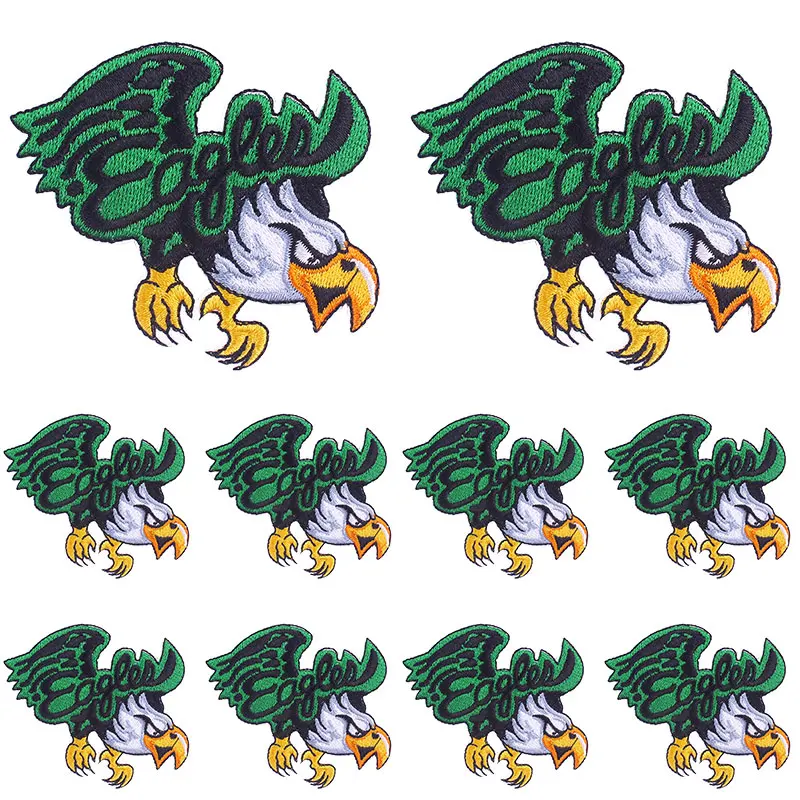 10PCS/Lots Eagle/Money Embroidered Patches On Clothes Jacket Sew Embroidery Patch Punk Patch Iron On Patches For Clothing DIY