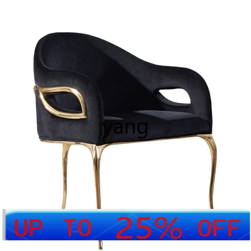 

LMMCreative Bright Copper Tripod Leisure Chair Shaped Single Leather Couch Furniture