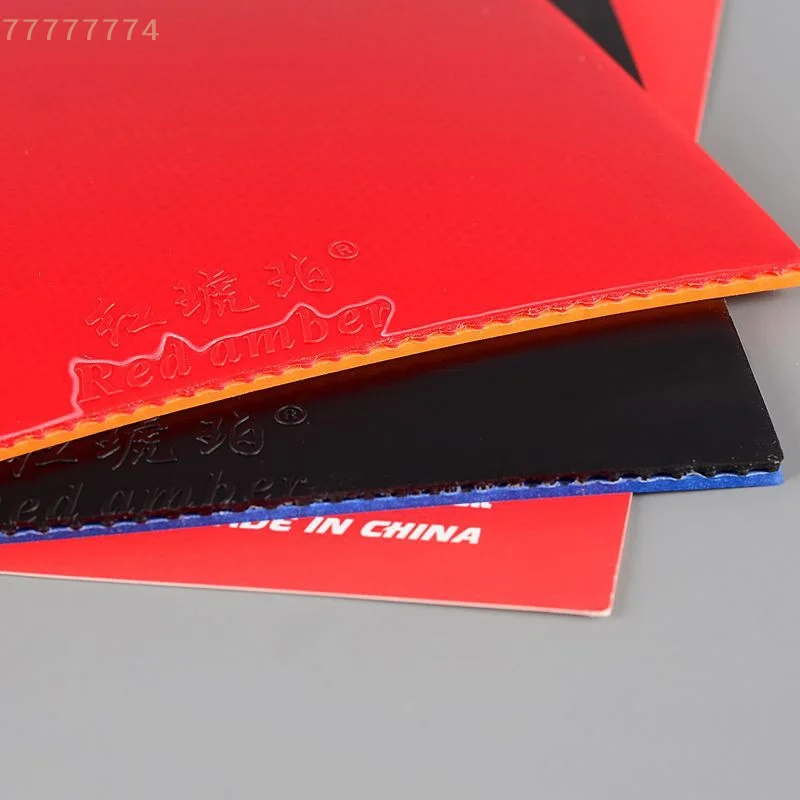 

Pips-In Astringent Sponge Stick Ping Pong Rubber for Table Tennis Training Red Amber Highly Elastic Table Tennis Rubber