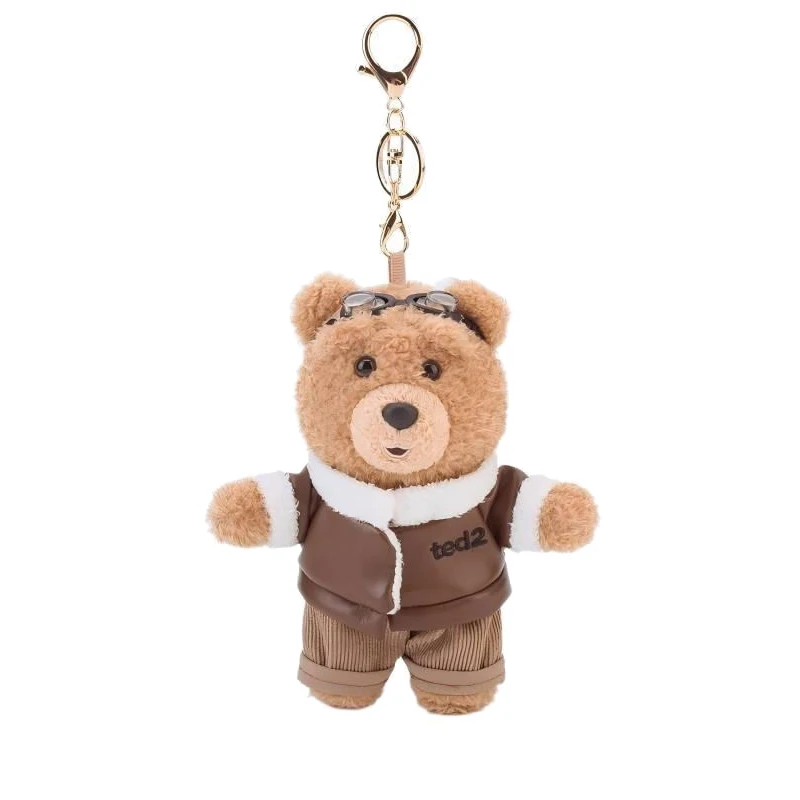 Breloczek Pluszowy Ted2 Kawaii Miś Pluszowy Anime Hobby Zabawka Wypchana Brelok do Kluczy Zawieszka do Torby Lalki Prezent na Boże Narodzenie Urodziny