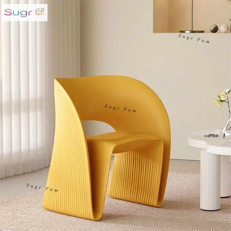 

Single Shell Thread Backrest Light Luxury Sofa Chair Home Living Room Reading Chair Creative Balcony Backrest Leisure Chairs