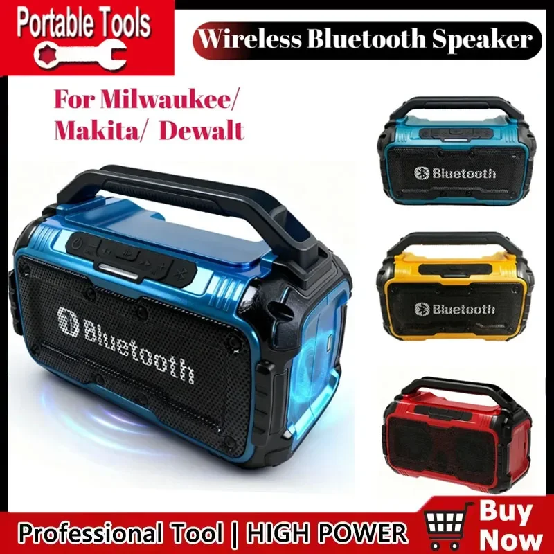 

Original Speaker Bluetooth Speaker Wireless Bluetooth Subwoofer Loudspeaker Stereo Surround ﻿For Milwaukee/Makita/Dewalt