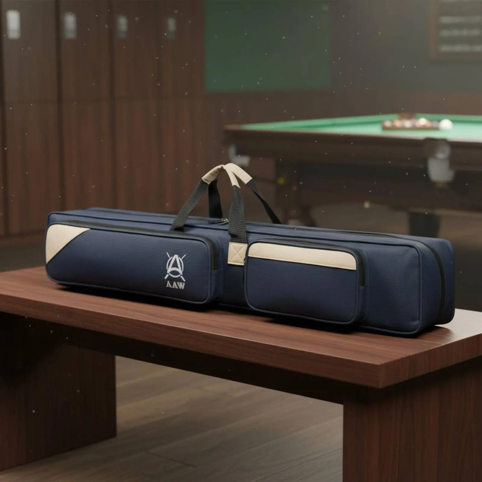 3x4 Pool Cue Holder Large Capacity Soft Pool Pool Cue Holder Billiards Accessory Shoulder Strap Multiple Pockets