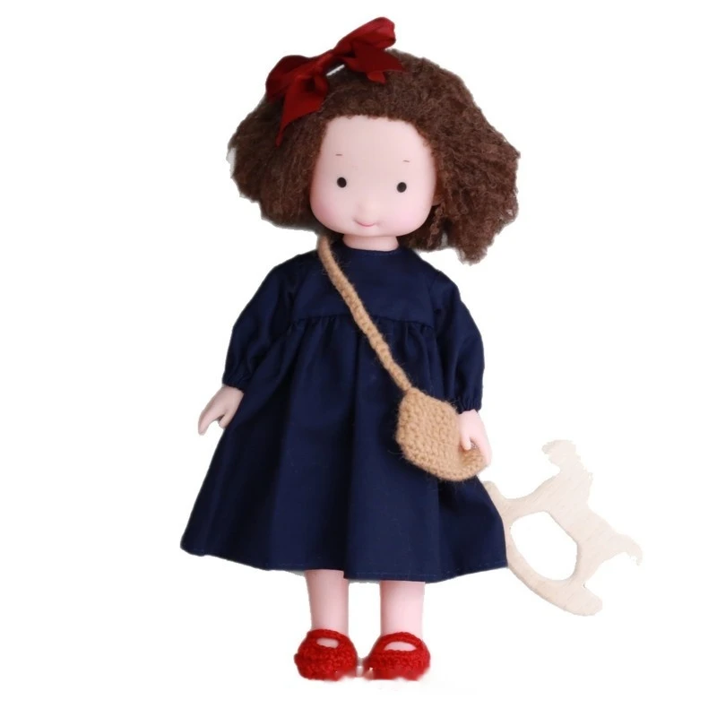 Mini bambola Waldorf di qualità Herirloom, bambola per pollice fatta a mano in morbido velluto, regalo festivo per ornamenti natalizi