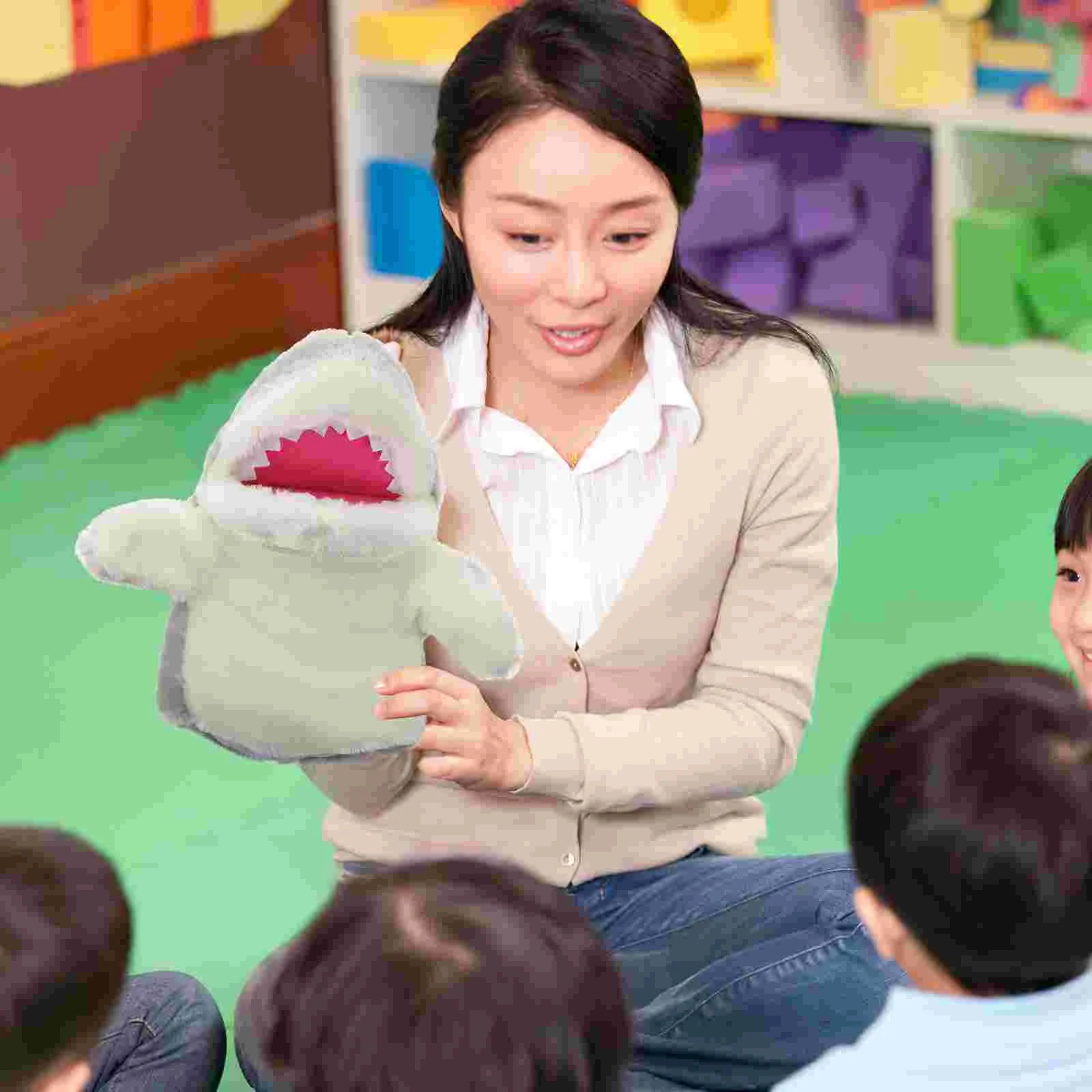 Hand Puppet Role Play for Kids Shark Toy Role-play Children's Story Talking Storytelling