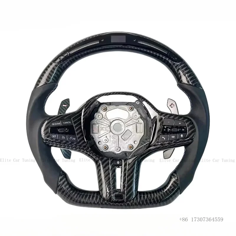 

Руль из углеродного волокна с LED-подсветкой для BMW G01 G02 G05 G06 G07 G08 G18 G20 G21 G22 G24 G26 G30 G38 G80 F40 F44 M2 M3 M4 M5 F45 F46