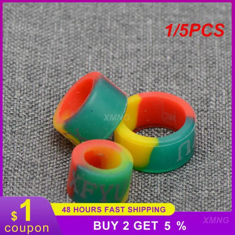 1/5PCS Rubber Silicone Rod Stop Design Is Exquisite And Beautiful Color Boutique Rod Stop Large  Medium And Small